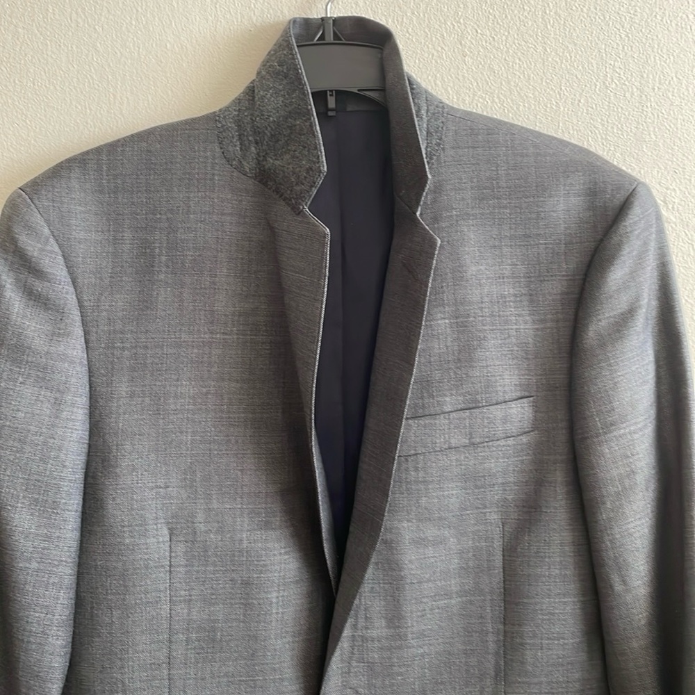 J.Crew Mens Thompson Slim Fit Suit Worsted Wool Gray jacket 36S pant 30 waist - Picture 10 of 17